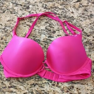Victoria's Secret Bombshell Bright Pink Miraculous Plunge Bra